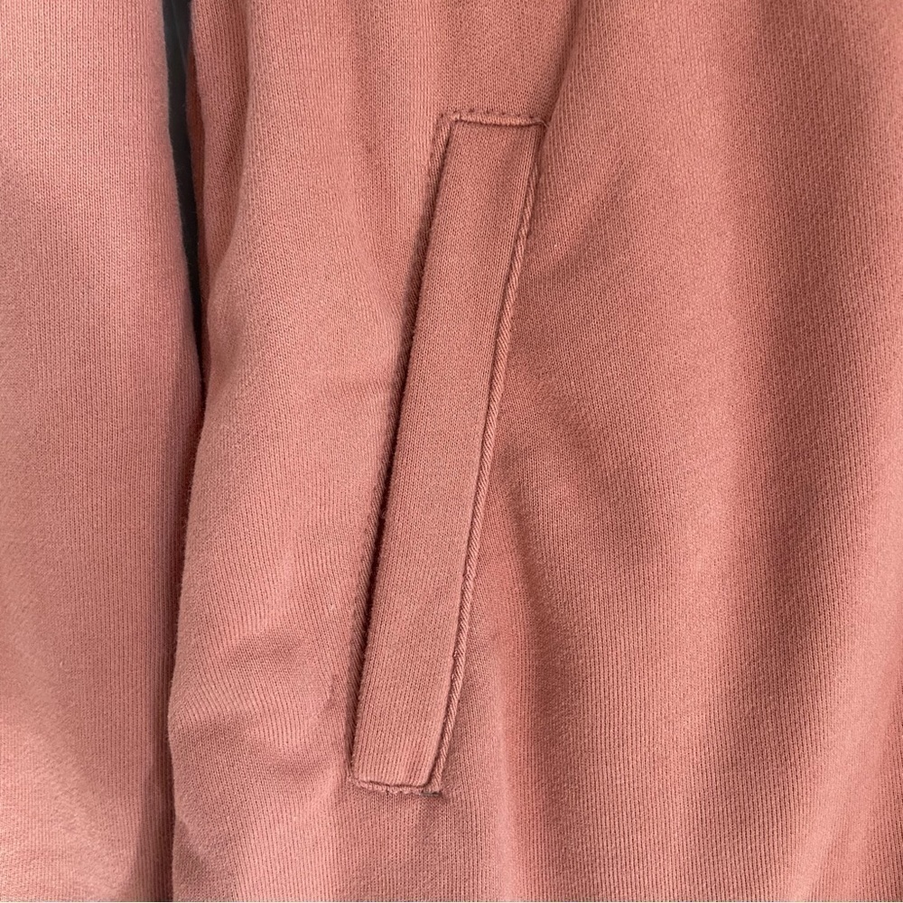 Solitaire Women's Floral Embroided Long Zip Hooded Sweatshirt Jacket Pink S - Picture 8 of 9